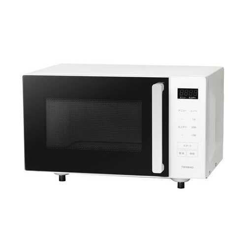【期間限定価格】DR-F323W【ツインバード】温度センサー付フラット電子レンジ 出力1000W 23L ヘルツフリー 幅493×奥行351×高さ298(mm)【家庭用/】