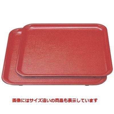 お盆 厚口布目盆朱8寸 NS加工