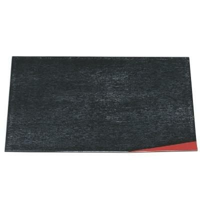 御膳 尺2寸京風隅折盆黒渕朱