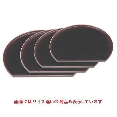 半月盆 半月会席盆溜底面黒塗尺5寸 SS塗 NS加工