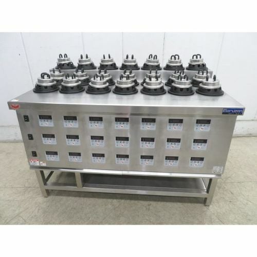 中古】釜めしコンロ マルゼン MKC-K21 幅1350×奥行800×高さ940 【運送