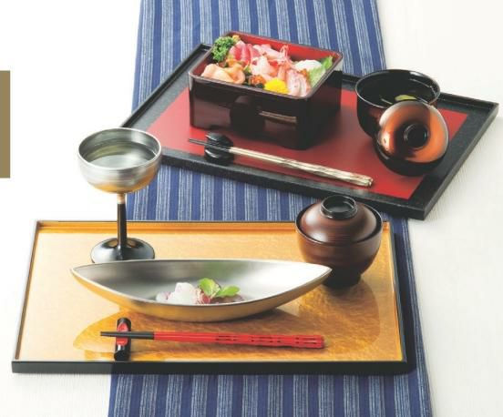 長手盆 平成長手盆ゴールド雲流尺4寸 NS加工