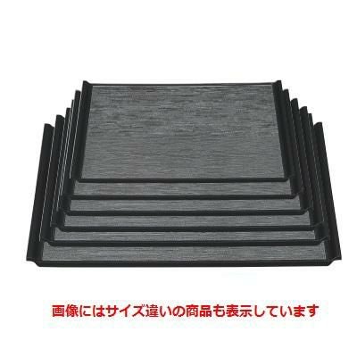 お盆 宴ﾍｷﾞ目盆ｼﾙﾊﾞー渕黒尺5寸 ｷﾝｸﾞ塗 NS加工