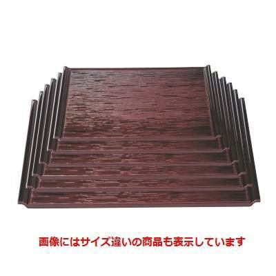 お盆 耐熱宴ヘギ目盆溜尺4寸 NS加工