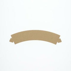 ペーパースリーブ 8～14オンス用 茶 100枚入