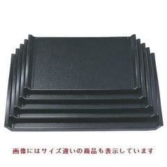 お盆 ウェーブ盆黒石目尺6寸 NS加工