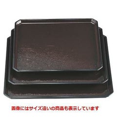 お盆 角隅切木目盆新溜天黒尺1寸 NS加工