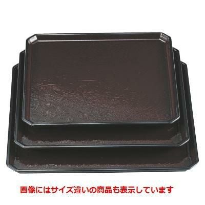 お盆 角隅切木目盆新溜天黒尺1寸 NS加工