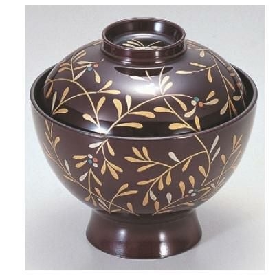 小吸椀 花小吸椀溜南天 SH塗 漆器