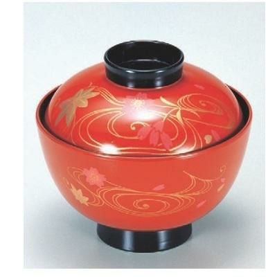 小吸椀 越前椀朱竜田川 SH塗 漆器