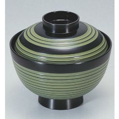 小吸椀 3.7寸荒筋椀緑ひも 漆器