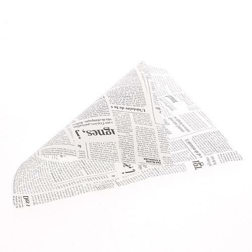 WAXペーパー 21.8-25 ニュースレター黒 100枚入