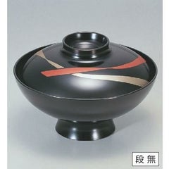 小吸椀 花小槌吸椀黒花帯 漆器
