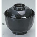 小吸椀 耐熱ニュー3.2寸亀甲小吸椀黒 漆器
