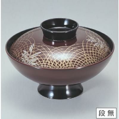 小吸椀 4.5寸小槌吸椀溜武蔵野 漆器