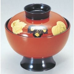 小吸椀 高仙才吸椀朱ツタ 漆器