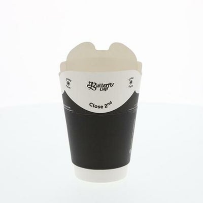 バタフライカップ 8オンスホットダブル ブラック 25個×20ケース