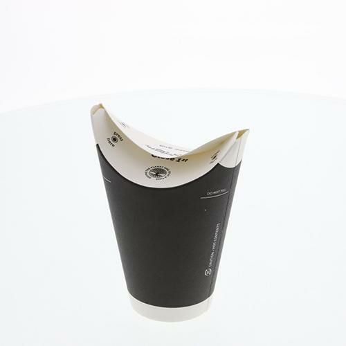 バタフライカップ 12オンスホットシングルブラック 40個×20ケース