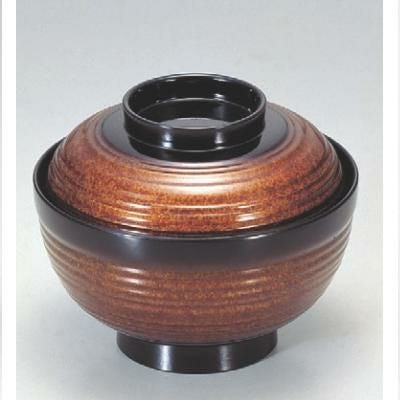 小吸椀 千筋吸椀アクアブラウン 漆器