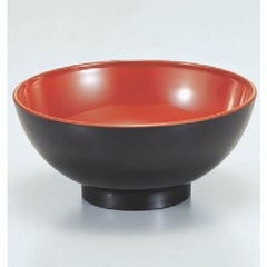 汁椀 F-70.4寸椀黒内朱 漆器