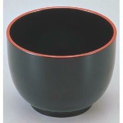 中鉢 入子深鉢黒天朱5寸