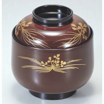 小吸椀 えびす小吸椀溜セリ本漆塗蒔絵 漆器/業務用/新品/小物送料対象