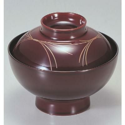 小吸椀 花仙才椀溜のし本漆塗手描磨蒔絵 漆器