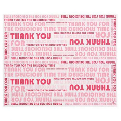 クレープ包装紙 デリシャスタイム ピンク 100枚入