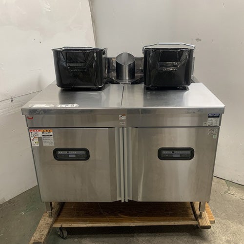 タニコー 業務用2槽式ガスフライヤー TTB-TGFL-87W 都市ガス 13A 中古】二槽ガスフライヤー タニコー TGFL-A87CW 幅870×奥行600×高さ800