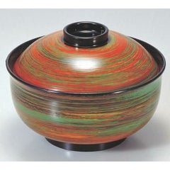煮物椀 4.5寸リリー椀玉虫刷毛目 SH塗 漆器
