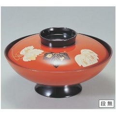 煮物椀 6寸小槌煮物椀朱ツタ 漆器