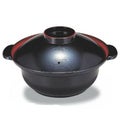 丼碗 鍋型丼黒刷毛目内朱 漆器