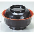 丼碗 真亀甲丼黒内朱 漆器
