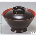 丼碗 三笠丼溜内朱 漆器