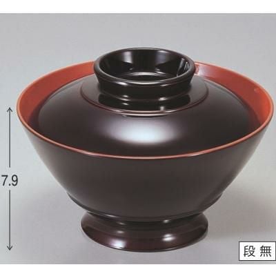 丼碗 三笠丼溜内朱 漆器