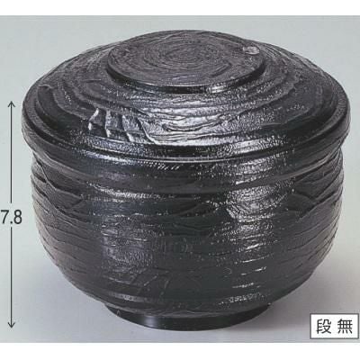 飯碗 宝飯器黒内朱 漆器