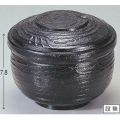 飯碗 宝飯器黒内朱 漆器