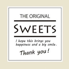 ギフトシール Sweets スクエアホワイト
