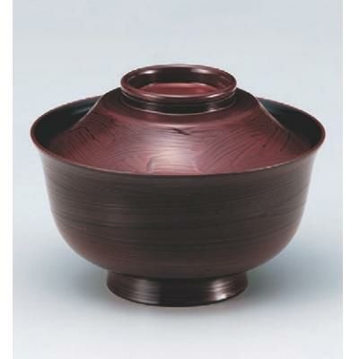 小吸椀 富士羽反椀古代朱刷毛目 SH塗 漆器