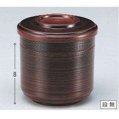 飯碗 3.7寸刷毛目飯器栃内黒塗 漆器