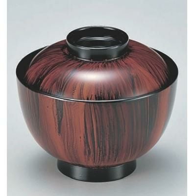 小吸椀 3.8寸仙才椀紫檀 漆器