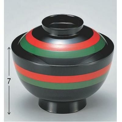 小吸椀 新越前椀二色ライン 漆器