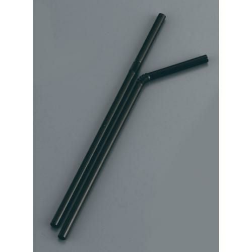 フレックスストロー 裸(500本入) 黒 192403