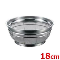 BK 18-8 F型ザル 荒目 18cm 6.5メッシュ