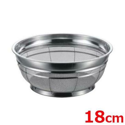BK 18-8 F型ザル 荒目 18cm 6.5メッシュ