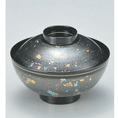 小吸椀 4寸平仙才椀銀箔ちらし 漆器