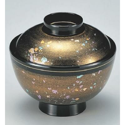 小吸椀 新越前椀金箔ちらし 漆器