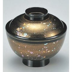 小吸椀 新越前椀金箔ちらし 漆器