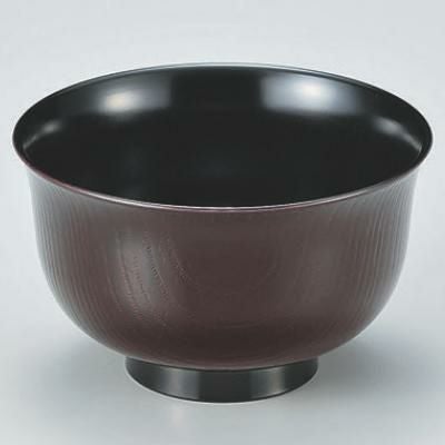 汁椀 羽反木目汁椀溜 漆器