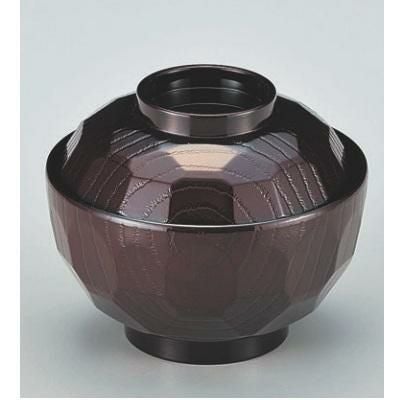 小吸椀 ABS3.8寸亀甲吸椀新溜 漆器